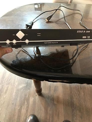 iphone 6 gəncə: STAR-X C98 rəqəmsal peyk qəbuledicisi + pult Xüsusiyyətlər: - HD — 3