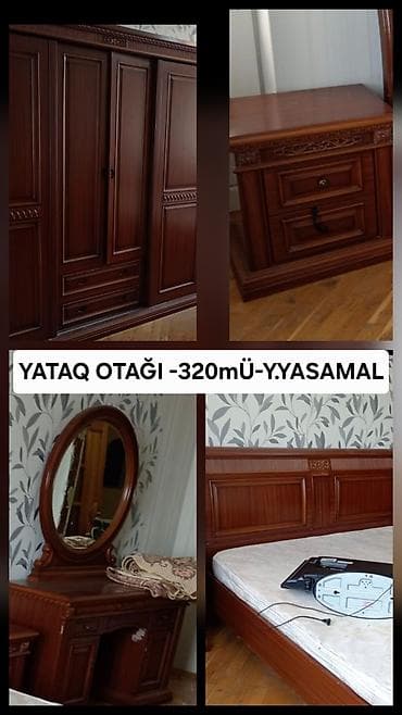 led projektorlar: Yataq otağı mebel dəsti Dəst tərkibi: - Sürgülü qapılı dolab: bir — 4