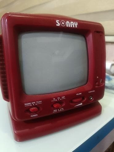 SONAY portativ mini TV/radio - Kompakt CRT ekranlı portativ cihaz -