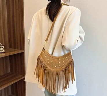 женские сумки на пояс: Yeni nabuk çanta — 1