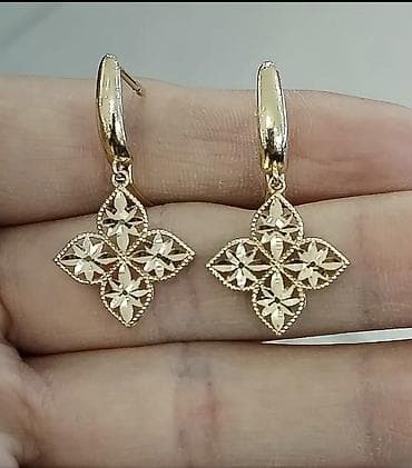 g shock casio: Sırğa, Sarı qızıl, 585 Əyar, 2700 g — 5