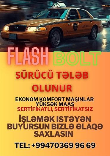 şəxsi maşınla surucu işi: Taksi sürücüsü tələb olunur, Təcrübəsiz — 2