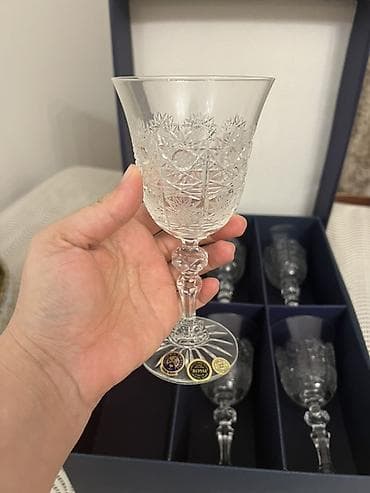 ucuz saat: Qədəhlər, rəng - Ağ, Xrustal, 6 ədədli dəst, Çexiya — 3