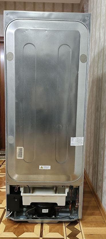 ev ucun buxar aparati: İşlənmiş 2 qapılı Sharp Soyuducu Satılır, rəng - Boz, Təkərli — 6