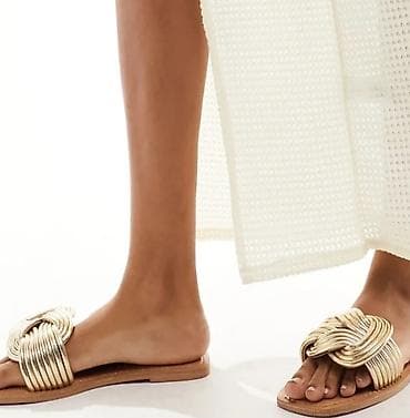 Женская обувь: Asos, Размер: 37, цвет - Золотой, Новый — 4