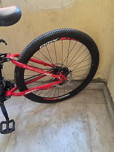 mini velosiped: BMX GTM tipli dağ velosipedi. Qara-qırmızı rəng kombinasiyasında — 9