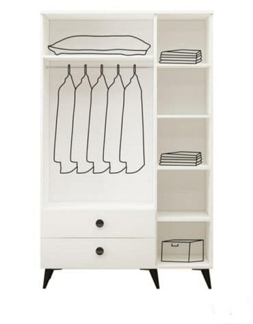 mebell: Yeni, Açılan, 3 qapılı Düz dolab, Qarderob, paltar dolabı, Azərbaycan — 7