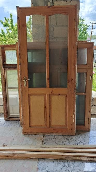 taxta qapi temiri: Məhsul: Taxta qapı və çərçivələr dəsti - Material: təbii ağac (şam — 2