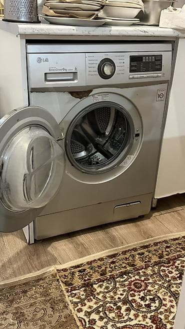 qab yuma: İşləkdir. LG paltaryuyan maşın – İnverter Direct Drive, 6 kq - Ön — 2