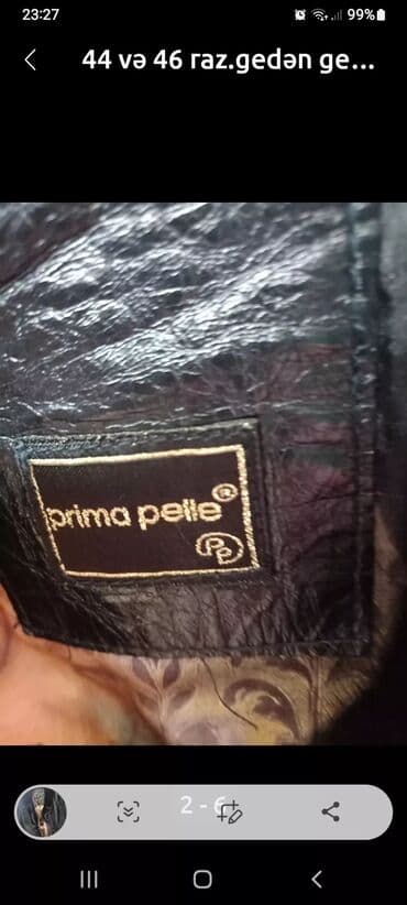 deri pencekler: Təzə 48 raz şuba 300 man.Dəri pencək S raz.25 man.zərli biserli — 7