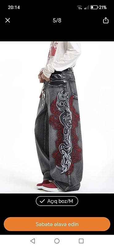 ağ koftalar: Cins şalvar, M — 2