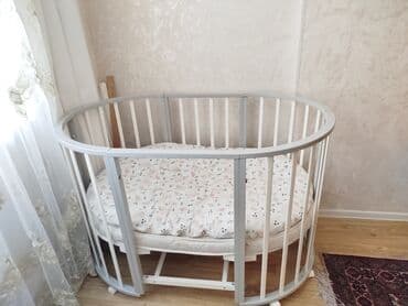 силиконовая подушка: Для девочки и мальчика, Б/у, Колыбель, С матрасом — 2