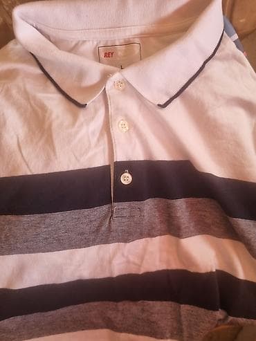 kişi: Polo köynək, L, rəng - Ağ — 1