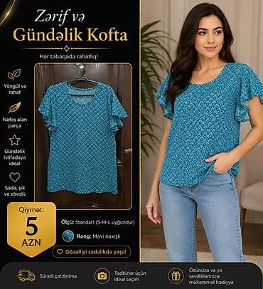 yupqa kofta: Məhsul: Qadın gündəlik kofta Xüsusiyyətlər: - Yüngül və rahat - Nəfəs — 1