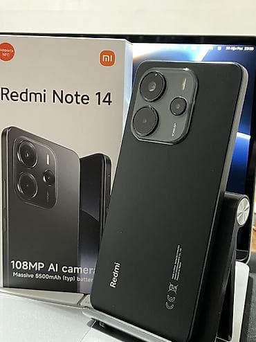 honor 5 magic pro: Redmi Note 14, 256 GB, rəng - Qara, Zəmanət, Düyməli, Sensor — 1