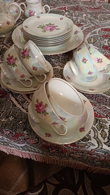 столовый набор: Чайный набор, цвет - Белый, Фарфор — 2