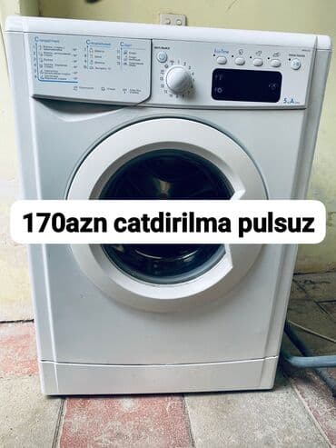 minoksidil 5 qiymeti: Paltaryuyan maşın Indesit, 5 kq, Avtomat, Qurutmasız, Kredit yoxdur — 1