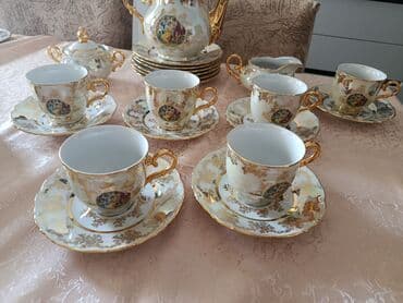 çay serviz: Çay dəsti, Madonna, 6 nəfərlik, Çexiya — 1