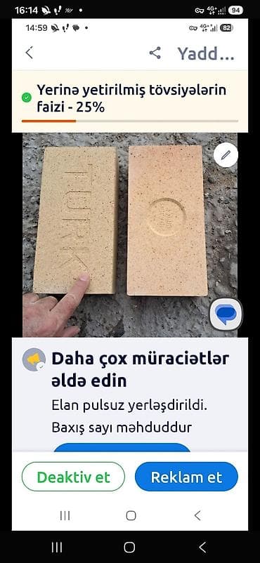 Oda davamli kərpic