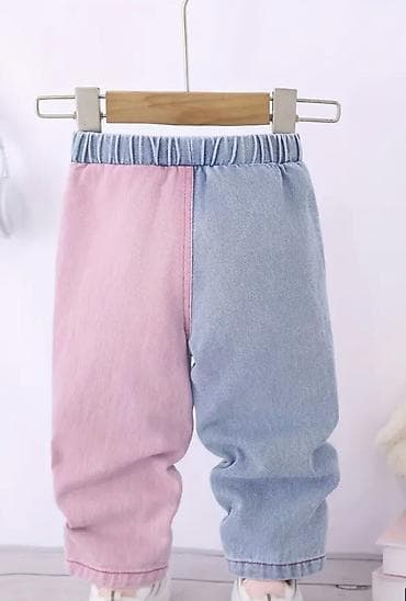 Uşaq cins şalvarı – iki rəngli dizayn - Model: uşaq üçün ikitərəfli — 2
