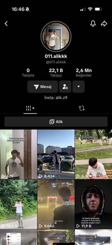 ismayilli baki avtobus: Xidmət: TikTok hesabı – 011.alikkk - Platforma: TikTok - İstifadəçi — 1