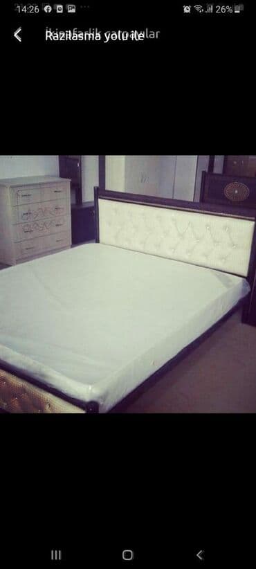 Çarpayılar: Yeni, İkinəfərlik çarpayı, Bazasız, Matras ilə, Siyirməsiz, Azərbaycan — 16