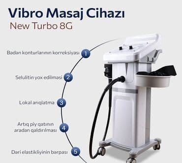 çiska aparatı: Vakuum massaj, Vibro massaj, Kavitasiya, Təlim keçirilir — 1
