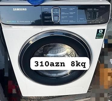 sireceken masin: Paltaryuyan maşın Samsung, 8 kq, Avtomat, Qurutmasız, Kredit yoxdur — 1