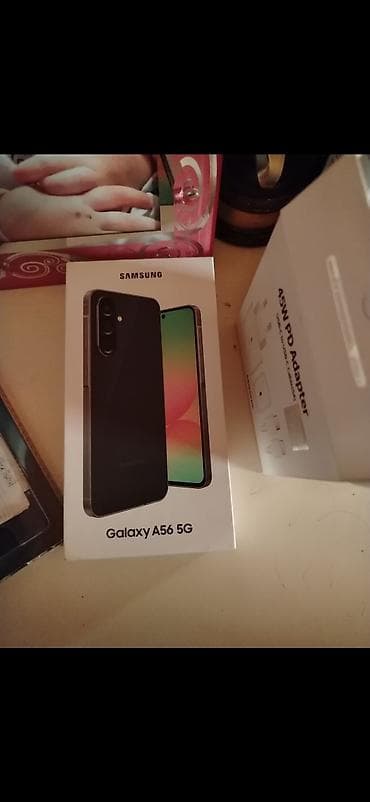 a56 qiyməti: Samsung Galaxy A56 5G, rəng - Qara, Simsiz şarj — 1