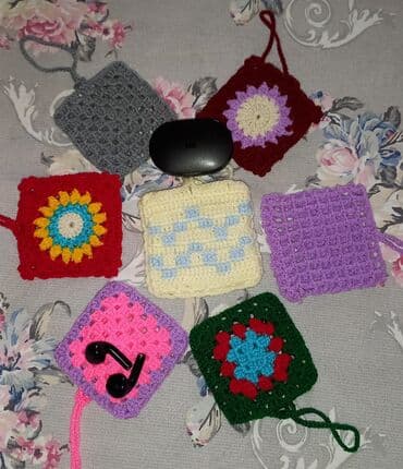 Toy paltarları və aksesuarları: Telefon qulaqcıq qabı,brelok,kiçik cüzdan,yolluq möhür-təsbeh çantası — 8