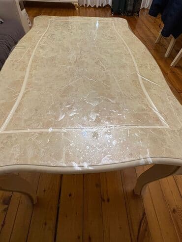 stolar: Qonaq otağı üçün, Dördbucaq masa, 6 stul — 5