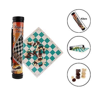 Спортивные игры: Rulon şahmat dəsti, şahmat lövhəsi, şahmat daşları (43 sm) 🪪 — 1