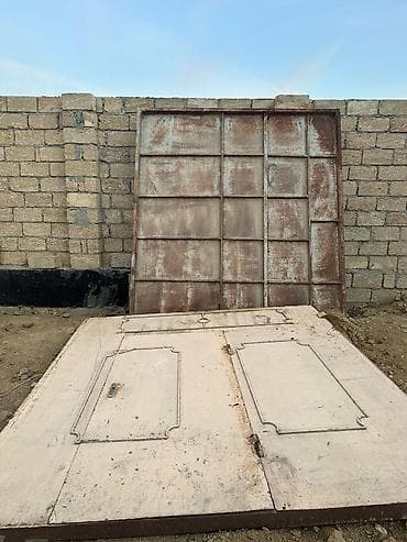 heyet darvazalari: İşlənmiş Dəmir Həyət darvazası, Yana açılan, 5 m, Mexaniki, Qapı ilə — 3