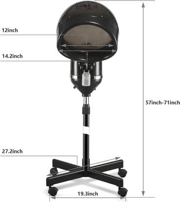 sac duzləşdirici keratin: Saç buxar aparatı Yəkərli, qara reng peşəkar saç buxarlayıcısıdır — 2