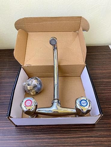 kuxna krantlari: Mətbəx/Lavabo üçün ikiqollu divar tipli qarışdırıcı (kran) - — 3