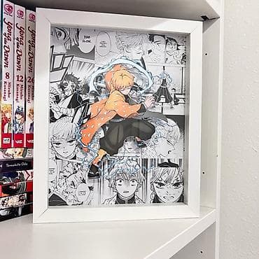 3d defter: SİFARİŞLƏ HAZIRLANIR Manga 3D Shadow Box dekoru - Mövzu: Populyar — 3