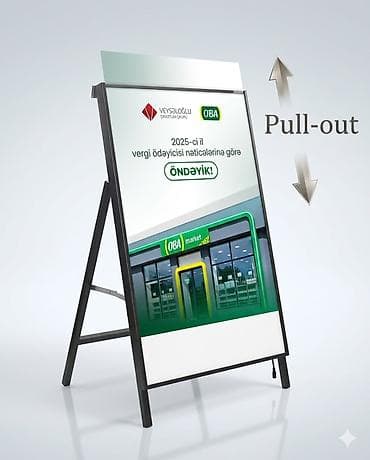 Reklam lövhələri: LED Panel Reklam Stendləri / İşıqlı Vitrin və Menyu Paneli / Portativ — 1
