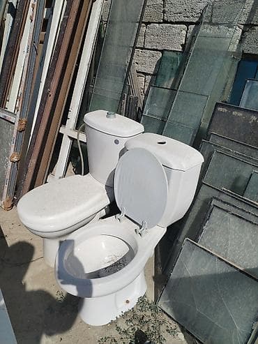 utu santexnik: Unitaz dəsti – 2 ədəd - Material: keramika - Rəng: ağ - Komplektasiya — 1