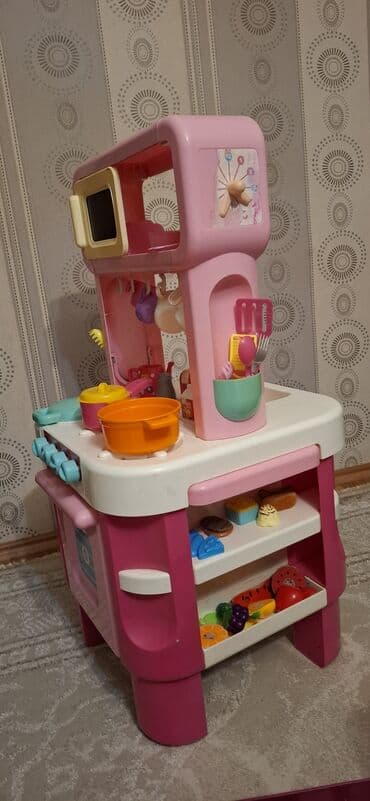 детские инструменты пила: Çəhrayı rəngdə, mətbəx əşyaları ilə birlikdə uşaq oyuncaq mətbəxi — 2