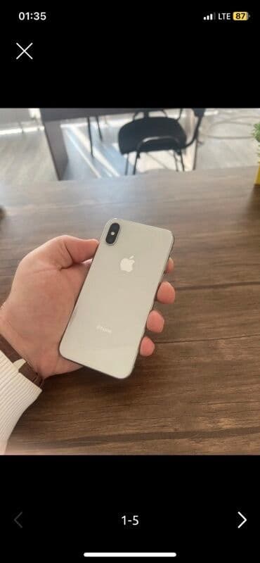 продаю холодильник бу: IPhone X, 64 ГБ, Matte Silver, Face ID — 1