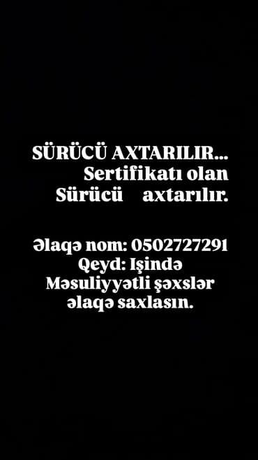 sofer isi elanlari: Водитель такси требуется — 1