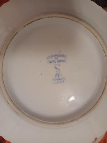 фарфор: Antik porselen boşqablar dəsti - Növ: dekorativ/servis porselen — 2