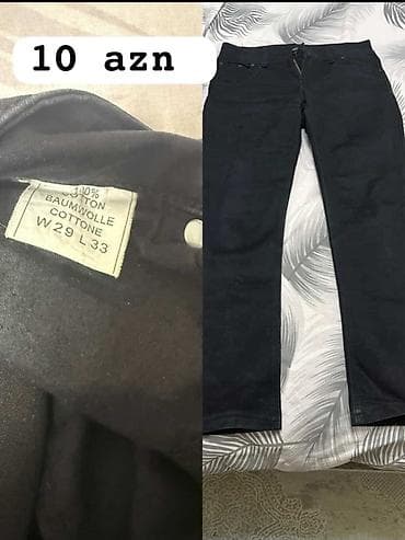 Qara klassik cins şalvar - Material: 100% pambıq (cotton/baumwolle) -