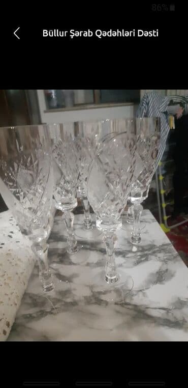 toy gülləri: Vaza dəsti, Xrustal — 4