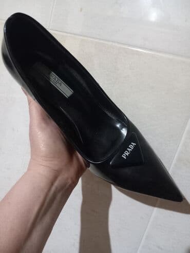 школьные туфли: Туфли, Размер: 38, цвет - Черный, Новый — 2