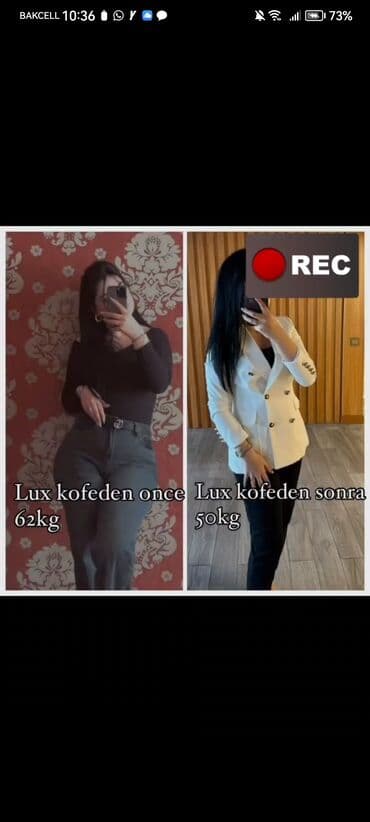 Təbii saçlar, pariklər: Məhsul: “Lüx kofe” – arıqlama dəstəyi üçün xüsusi qarışım 7 günə — 1