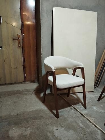 şuşə stollar: Mətbəx üçün, Qatlanmayan, Stul — 3