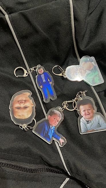 Çantalar: Akril foto açarlıq asqıları - Şəklin konturu üzrə kəsilmiş — 2