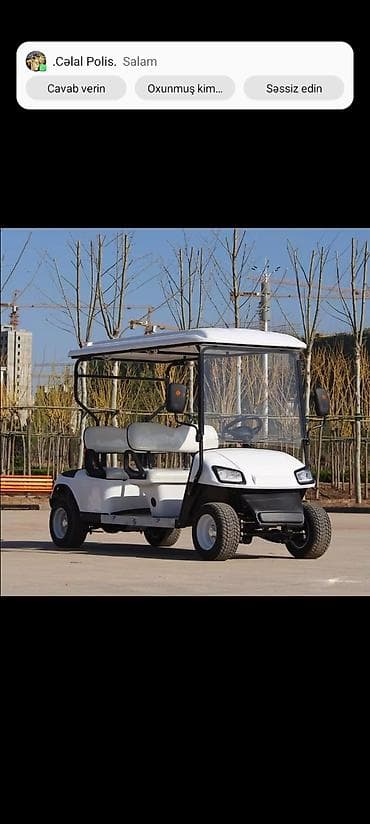 uşag maşini: Elektrik qolf karı – 4 nəfərlik - Sakit və ekoloji təmiz elektrik — 1