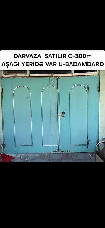 Məhsul: Dəmir darvaza Təsvir: - Material: möhkəm metal konstruksiya - — 1